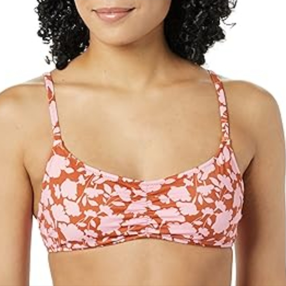 NWT Amazon Essentials Floral Bikini Top Women's Small